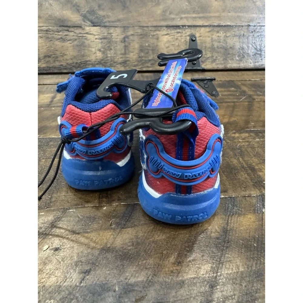 Paw Patrol Sneaker Light-up Shoes Kids Chase‎ Toddler Boy Athletic Sz 5 New